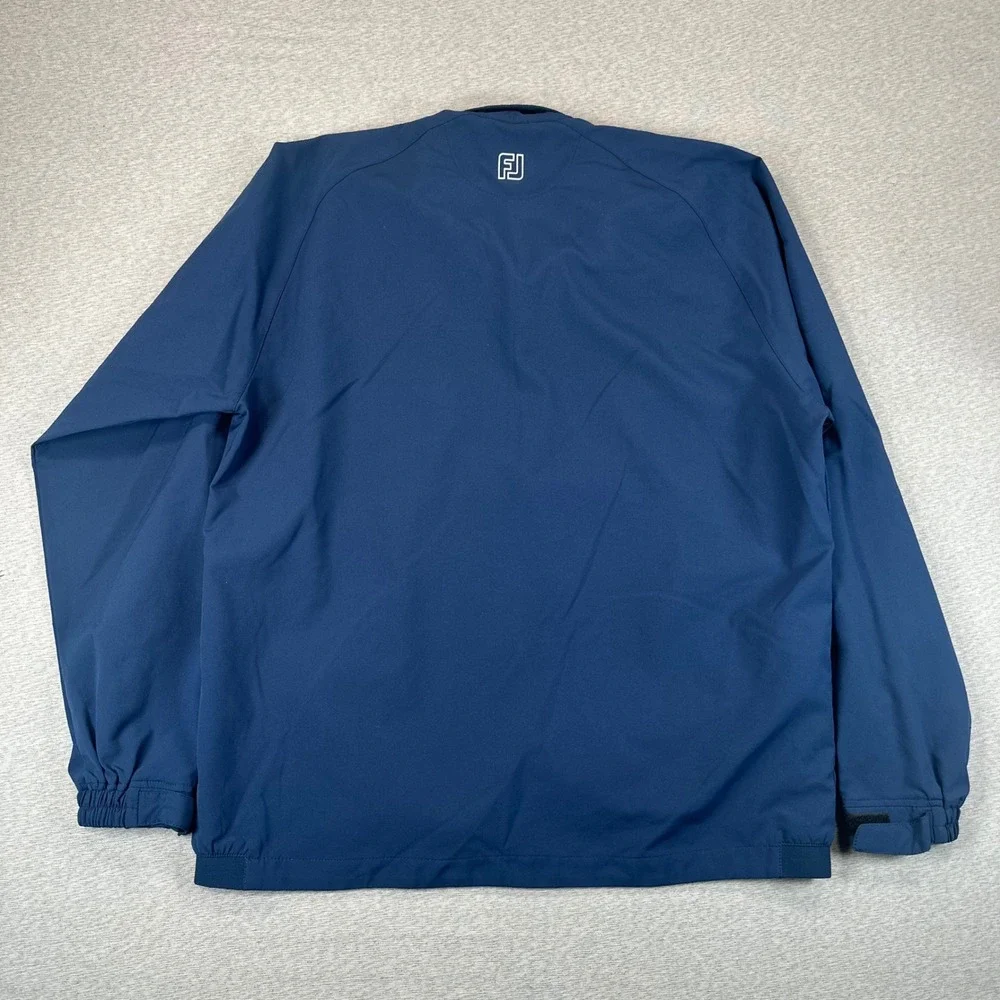 FootJoy 1/4 Zip Golf Pullover Mens Navy Blue Large Navy Blue Performance Jacket